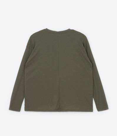 Blusa en Rib sin Sisa con Cuello Redondo Curve & Plus Size 4