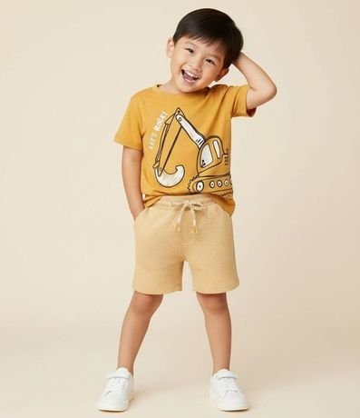 Bermuda Infantil con Textura Waffle - Talle 1 a 6 años