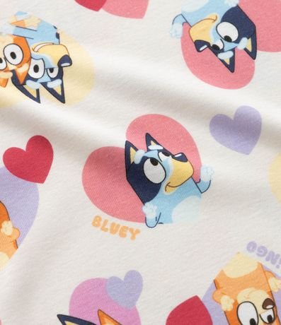 Pijama Infantil con Estampa Bluey y Bingo con Corazones - Talle 3 a 8 años 8