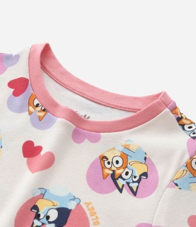 Pijama Infantil con Estampa Bluey y Bingo con Corazones - Talle 3 a 8 años 10