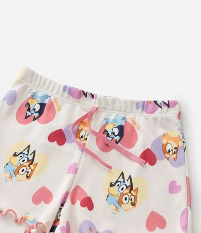 Pijama Infantil con Estampa Bluey y Bingo con Corazones - Talle 3 a 8 años 11