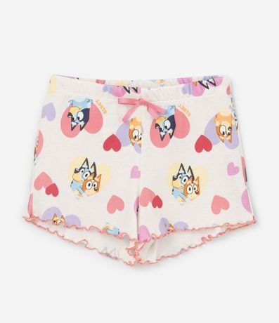Pijama Infantil con Estampa Bluey y Bingo con Corazones - Talle 3 a 8 años 4