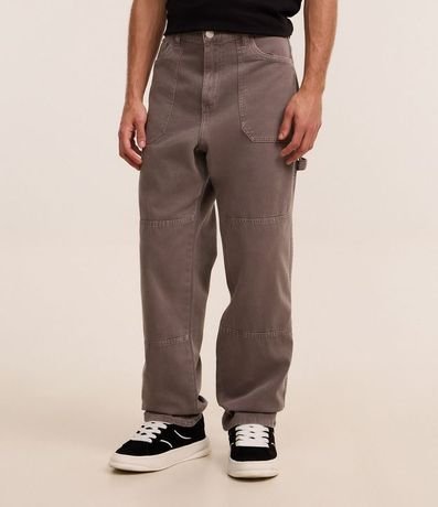 Pantalón Baggy en Sarga Marmorizada 2