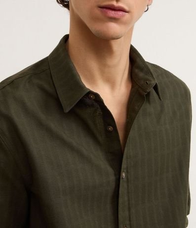 Camisa Comfort en Algodón con Textura Maquinetada 3