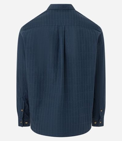 Camisa Comfort en Algodón con Textura Maquinetada 8