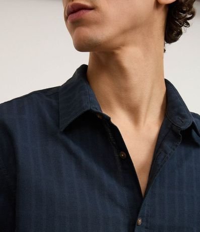 Camisa Comfort en Algodón con Textura Maquinetada 3