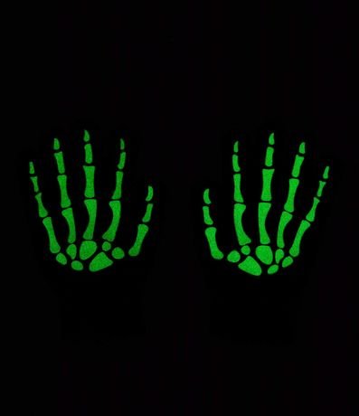 Guante Infantil en Punto Leve con Estampa de Esqueleto – Talle P al G 5