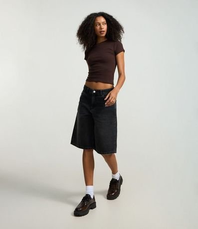 Blusa Básica Justa y Alargada en Rib 2