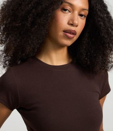 Blusa Básica Justa y Alargada en Rib 4