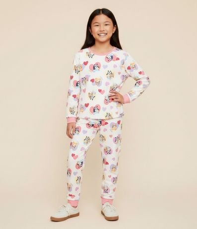 Pijama Infantil con Estampa Bluey y Bingo - Talle 3 a 8  Anos