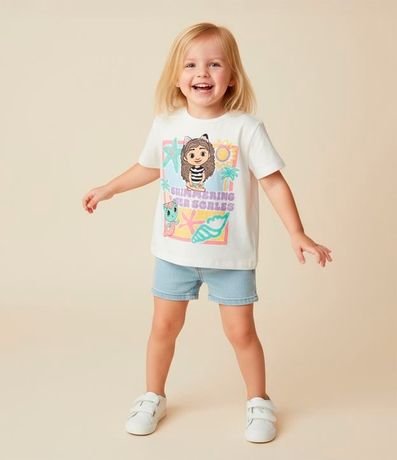 Remera Infantil Regular Estampa La Casa Mágica De Gabby  - Talle 1 a 6 años