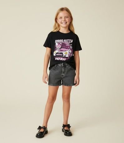 Remera Comfort Infantil Estampada Hello Kitty - Talle 7 a 14 años
