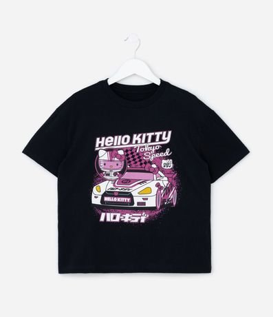 Remera Comfort Infantil Estampada Hello Kitty - Talle 7 a 14 años