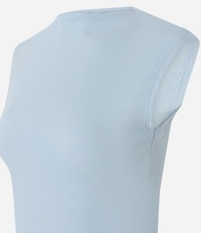 Blusa Acanalada en Rib con Cuello Alto 6