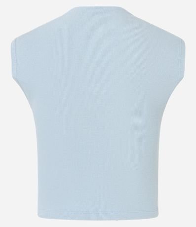 Blusa Acanalada en Rib con Cuello Alto 8