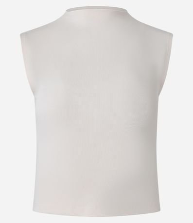 Blusa Acanalada en Rib con Cuello Alto 5