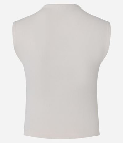 Blusa Acanalada en Rib con Cuello Alto 7