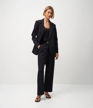 Blusa de Terciopelo con Breteles Finos y Escote de Encaje 2
