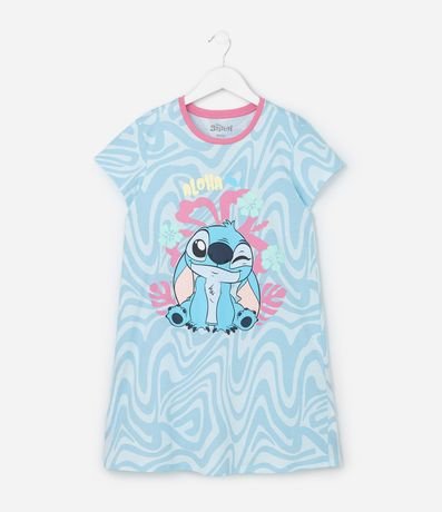 Camisón Infantil con Estampa de Stitch - Talle 5 a 14 años
