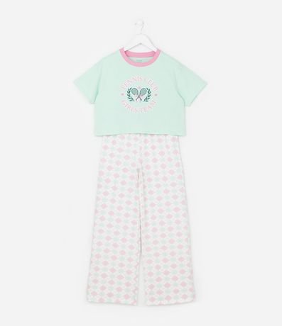 Pijama Largo Infantil con Estampa Tennis Club - Talle 5 a 14 años