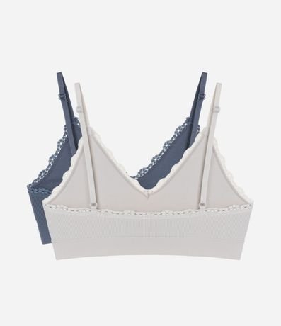 Kit 02 Soutienes Seamless en Poliamida con Encaje 2