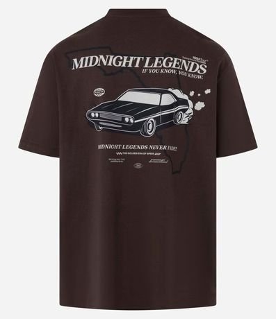 Remera Relaxed en Algodón con Estampa de Carro y Lettering Mindnight Legends 6