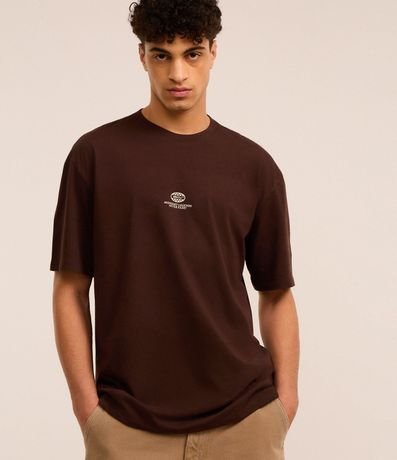 Remera Relaxed en Algodón con Estampa de Carro y Lettering Mindnight Legends