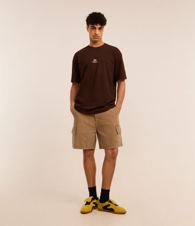 Remera Relaxed en Algodón con Estampa de Carro y Lettering Mindnight Legends 2