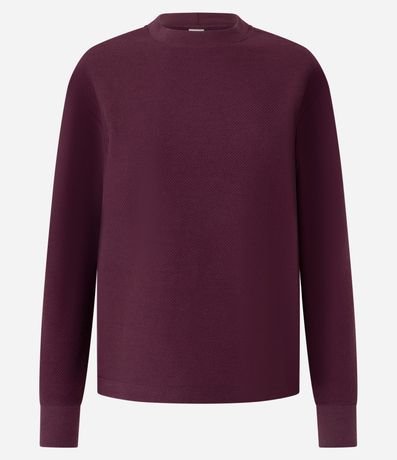 Saco en Algodón con Efecto de Sarga y Cuello Redondo 5