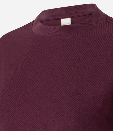 Saco en Algodón con Efecto de Sarga y Cuello Redondo 6