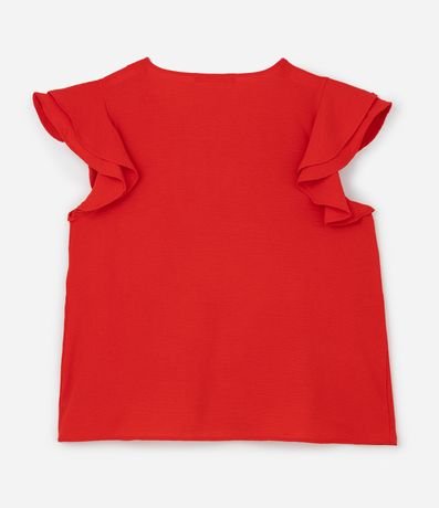 Blusa en Crepé con Volado en el Hombro Curve & Plus Size 7