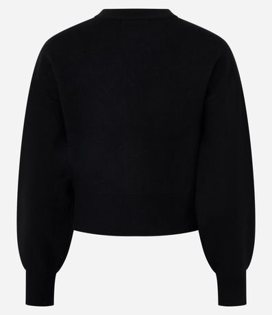 Cardigan en Efecto Punto con Botones Florales 3