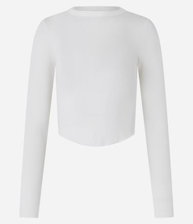 Blusa en Rib con Bajo Redondeado 4