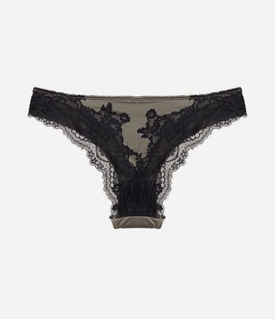 Bombacha Bikini en Microfibra con Detalle Encaje 6