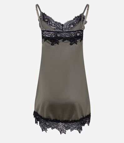 Camisón en Microfibra con Detalles de Encajes 8