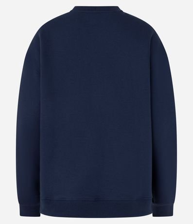 Saco Cerrado Alargado en Algodón con Felpa y Estampa Monte Carlo 5