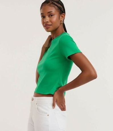 Blusa Cropped en Algodón Interlock 6