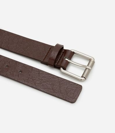 Cinturón Mediano en PU Texturizada con Tachuelas y Hebilla Cuadrada 2