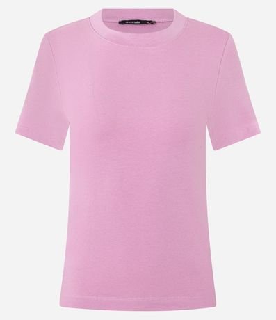 Blusa en Rib con Cuello Redondo