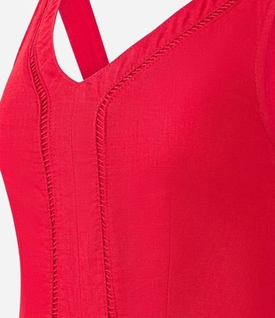 Mono Largo en Sarga con Detalle Entrelazado 6