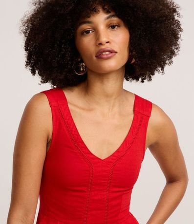 Mono Largo en Sarga con Detalle Entrelazado 3