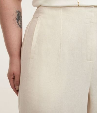 Pantalón Wide Leg sastrería en Viscolino Curve & Plus Size 3