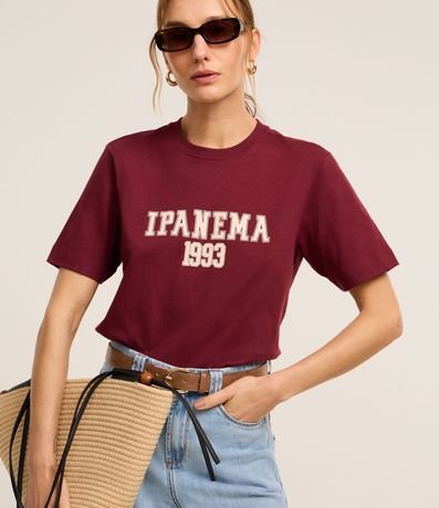 Blusa en Algodón con Lettering Ipanema 1993