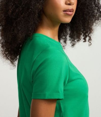 Remera en Media Malla con Manga Corta Doblada 3