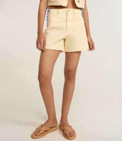 Short Mom en Sarga con Bolsillos 3