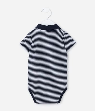 Body Infantil con Estampa Rayada - Talle 0 a 18 Meses 3