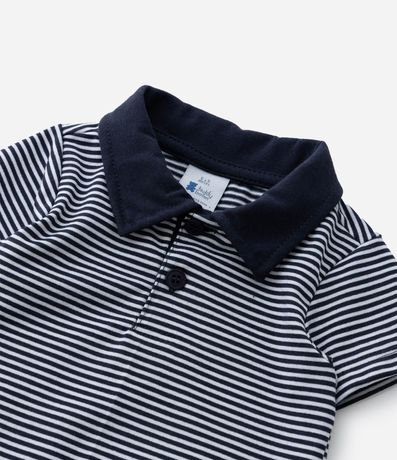 Body Infantil con Estampa Rayada - Talle 0 a 18 Meses 7