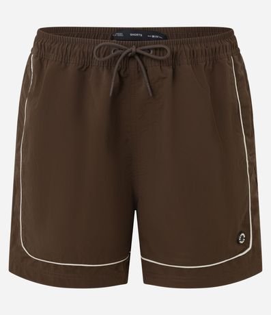 Bermuda Tecnológico Liso con Piping Contrastante 6