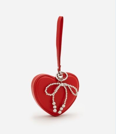 Billetera Mediana con Forma de Corazón y Moña