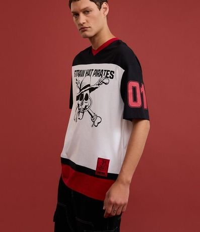 Remera Relaxd en Algodón con Estampa One Piece 5